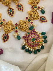 Premium AD Stone Lakshmi Addigai Choker -G9584