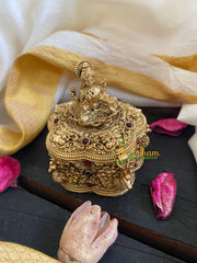 Gold Look Alike Lakshmi Kumkum Box-G6040