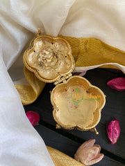 Gold Look Alike Lakshmi Kumkum Box-G6040