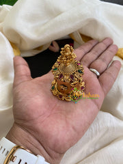 Gold Look Alike Lakshmi Kumkum Box-G6043