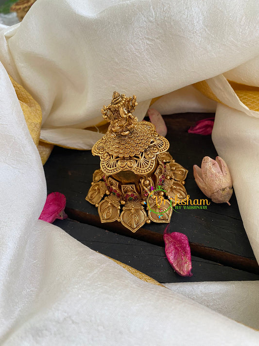 Gold Look Alike Ganesh Kumkum Box-G6044