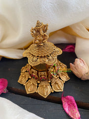 Gold Look Alike Ganesh Kumkum Box-G6044