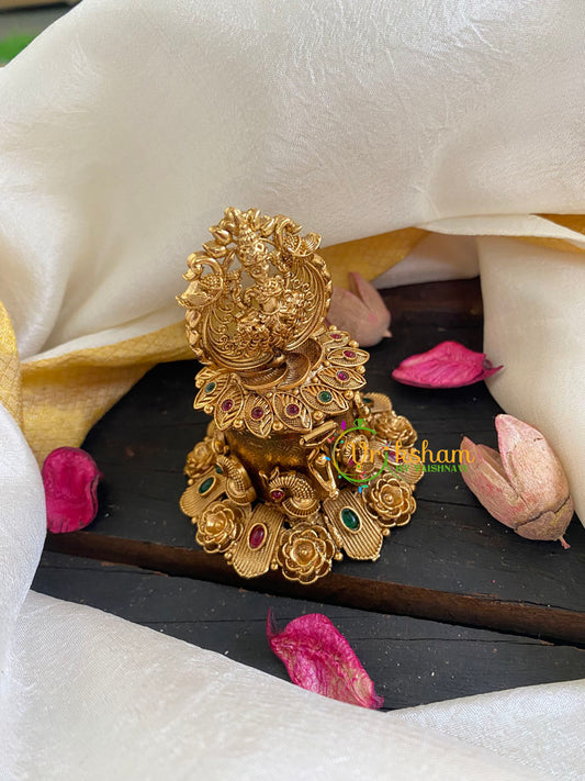 Gold Look Alike Lakshmi Kumkum Box-G6061