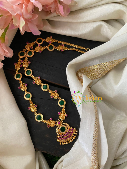 Gold Look Alike Palakka Lakshmi Neckpiece-G4181