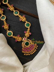 Gold Look Alike Palakka Lakshmi Neckpiece-G4181
