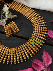 Gold Look Alike Traditional Kerala Neckpiece-Spear-G4187