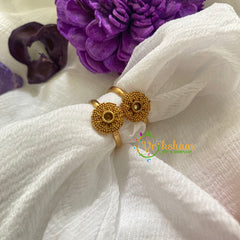 Premium AD Stone Toe Rings -Ghungroo White -G7619