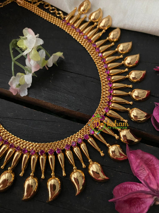 Traditional Mullai Mottu Maanga Neckpiece-G4188