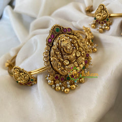 Traditional Lakshmi Vangi-Temple Armlet -Gold Bead and Pearl-G6548