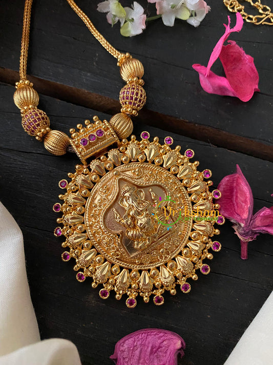 Traditional Kerala Ganesh Pendant Neckpiece -G4256