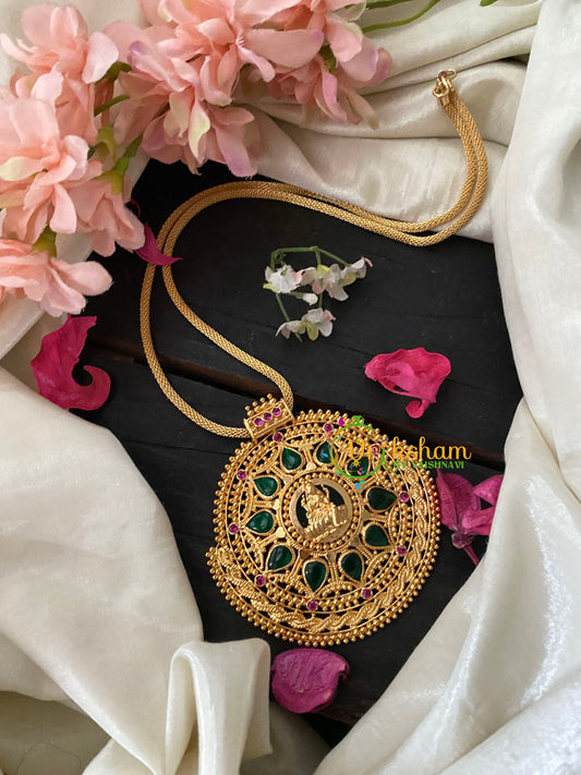 Traditional Kerala Lakshmi Pendant Neckpiece-G4257