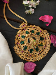 Traditional Kerala Lakshmi Pendant Neckpiece-G4257