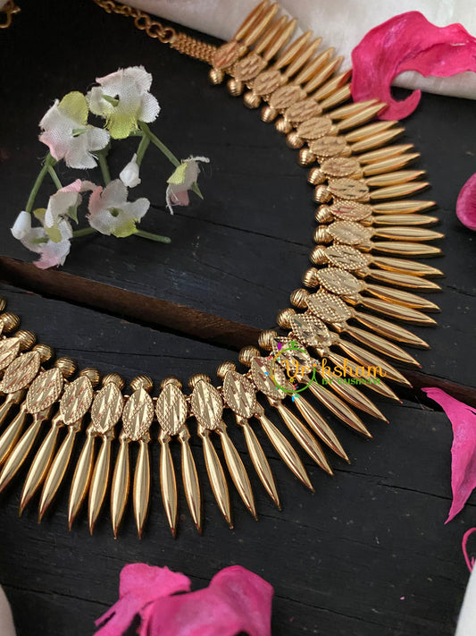 Gold Look Alike Kerala Mullai Mottu Neckpiece-1-G4261