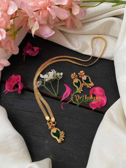 Traditional Kerala Palakka Maanga Pendant Neckpiece-G4255