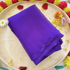 Violet Plain Chiffon Saree-VS3611