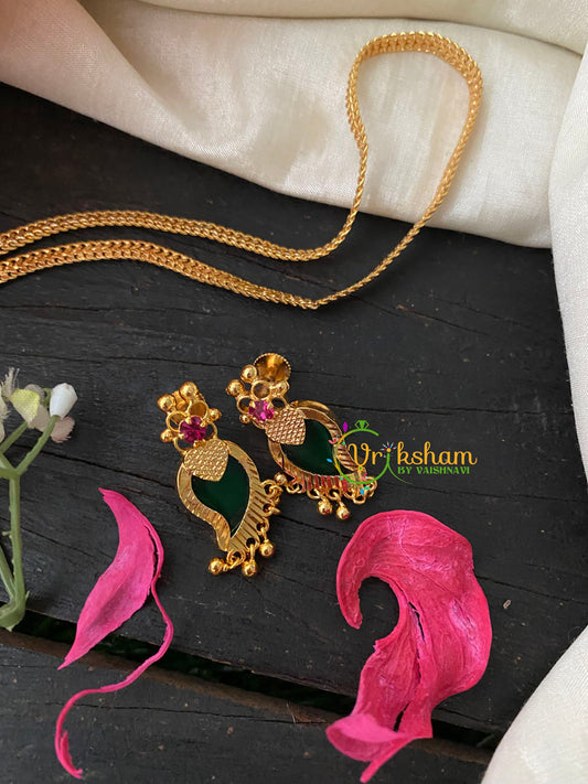 Traditional Kerala Palakka Maanga Pendant Neckpiece-G4255