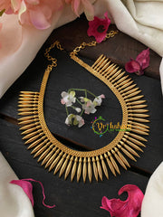 Gold Look Alike Kerala Mullai Mottu Neckpiece-2-G4263