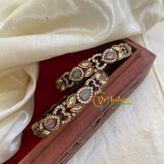 Pastel Victorian Diamond Bangles-VV1158