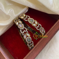 Pastel Victorian Diamond Bangles-VV1158