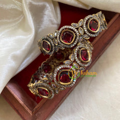 Red Victorian Diamond Bangles-VV1161