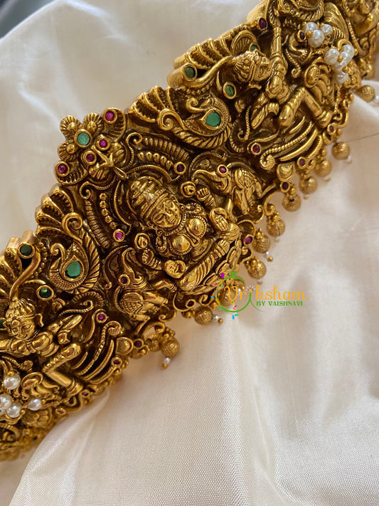 Gold look alike Lakshmi hip belt -G5443