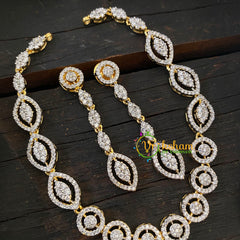 Gold Tone American Diamond Choker Short Neckpiece -G6592