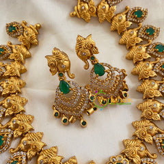 Premium Ganesh Choker -Temple Short Neckpiece -G7822