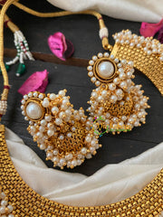 Traditional Kerala Choker with Cluster Pearl -2-G4250