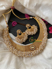 Traditional Kerala Choker with Cluster Pearl -1-G4249