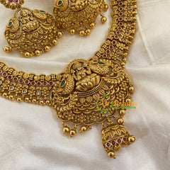 Premium Lakshmi Pendant Short Neckpiece-G7777