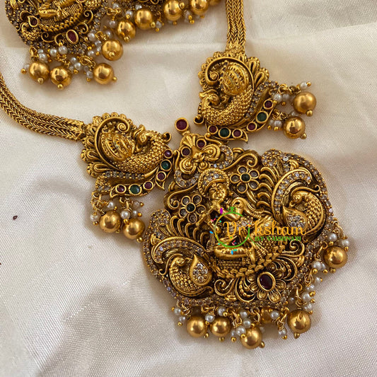 Premium Krishna Pendant Short Neckpiece-G7774