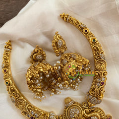 American Diamond Lakshmi Short Neckpiece - G7775