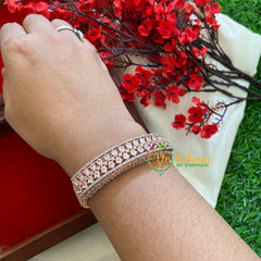 Rose Gold American Diamond Bracelet- Petals-g3298