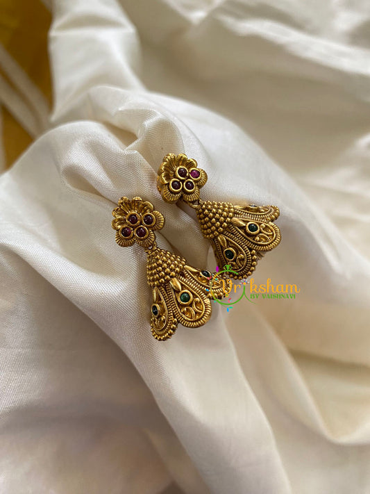 Premium AD Stone Small Jhumkas - G7465