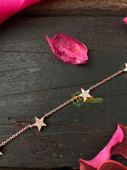 Rose Gold Daily Wear AD Stone Bracelet Chain-Stars-G4154