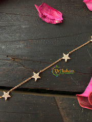 Gold Daily Wear AD Stone Bracelet Chain-Stars-G4156
