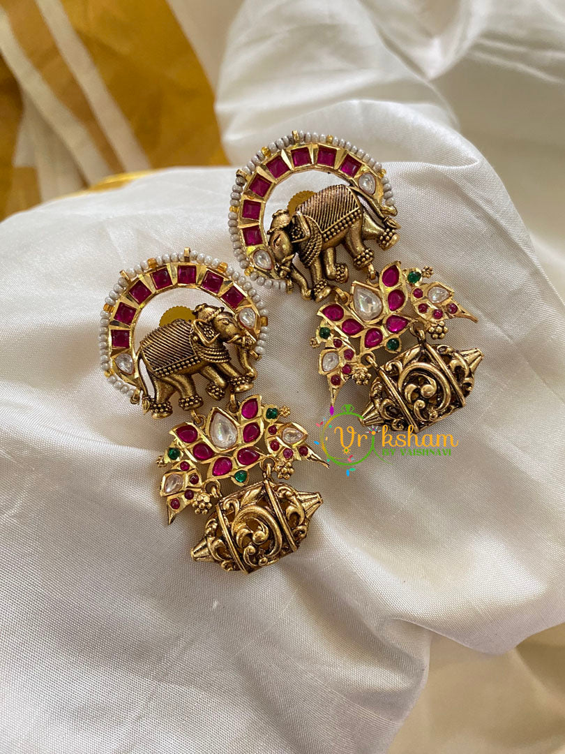 Premium AD Stone Bridal Danglers - G5297