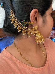 Gold Look Alike Jhumkas Ear chains-G2691