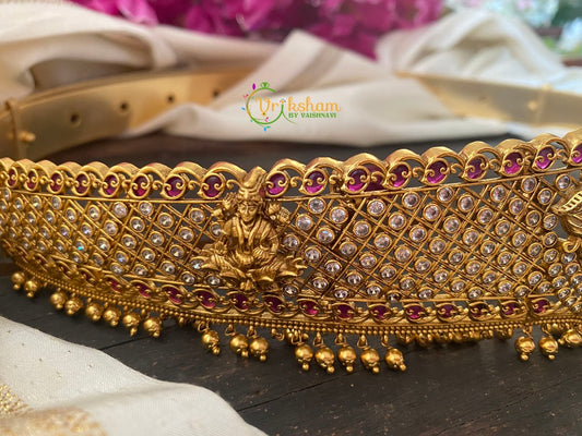 AD Stone Gold look alike Lakshmi Hip Belt -G2687