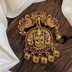 Gold Look Alike Single Jada Billai-Lakshmi-Red -G10235