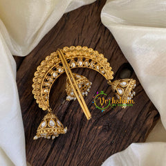 Arch Shaped Single Jada Billai -Bun Billai-White-G10245