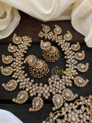 Precious White Kundan Maanga Neckpiece -G7701