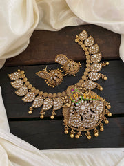 Precious White Kundan Maanga Neckpiece -G7712