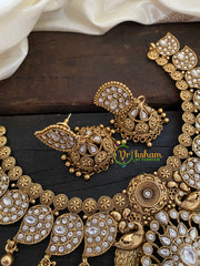 Precious White Kundan Maanga Neckpiece -G7712