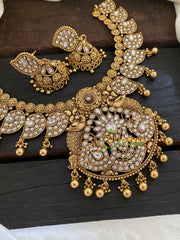 Precious White Kundan Maanga Neckpiece -G7712