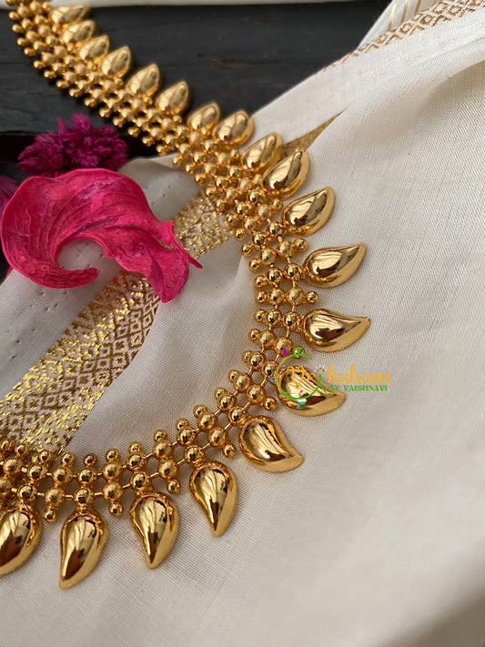 Gold Look Alike Kerala Maanga Neckpiece -G4242