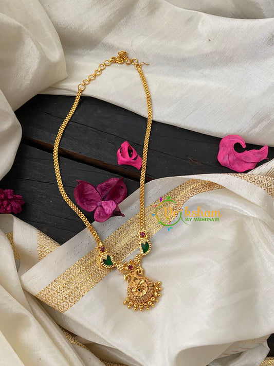 Traditional Kerala Pendant Short Neckpiece-G4247