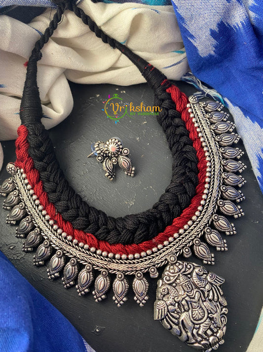 Layered Thread Kolhapuri Temple Neckpiece -S0189