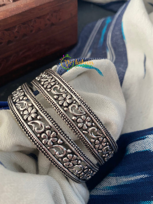 Oxidized Kolhapuri Bangles-Filigree -S0250