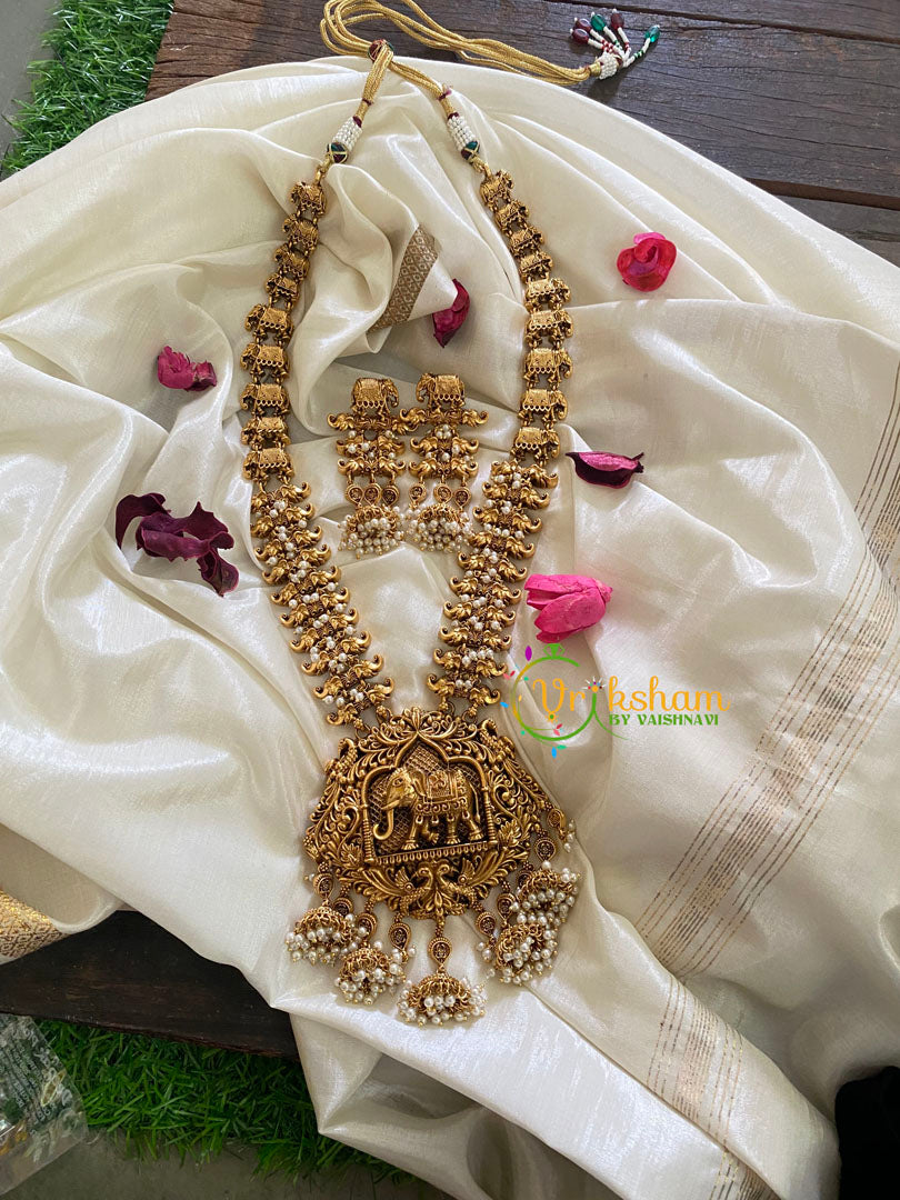 Premium Antique Royal Temple Haram-Pearl -G3338